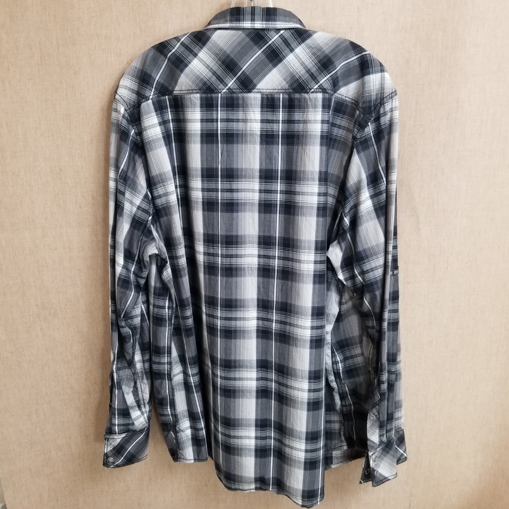 INC Men's Long Sleeve Shirt XXL Pearl Snap New - Picture 3 of 6
